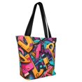 thumbnail image 2 of Fotbe Vibrant Graffiti Urban Art Pattern Beach Tote,Shoulder Handbag,Spacious Tote Bag,Lightweight Travel Bag,Versatile Shopping Bag, 2 of 9