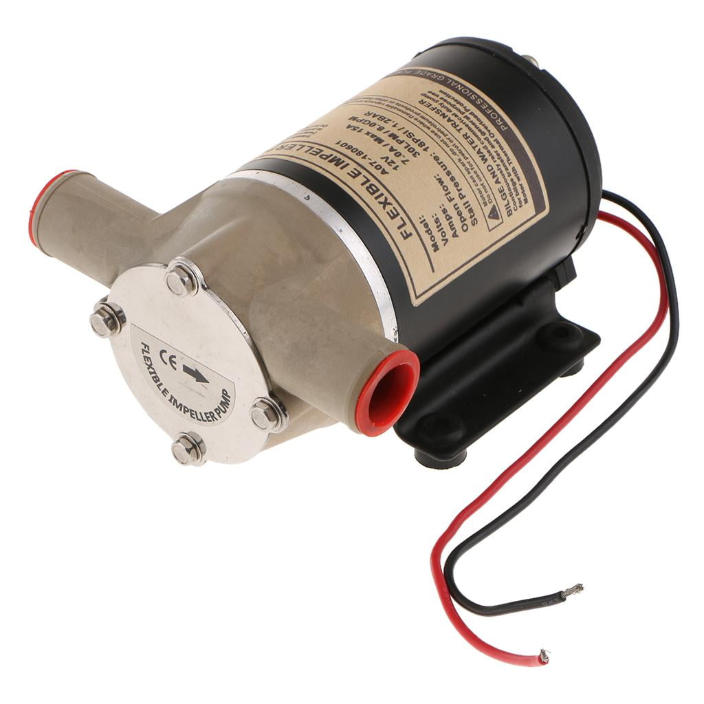 Nishiyuenyi 12V 8 GPM 30 LPM 18 PSI Diaphragm Water Pump - Self Priming - Marine/RV/Boat
