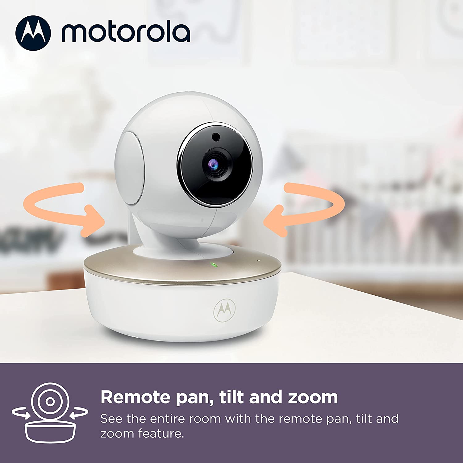 Motorola VM855 Connect HD Wi-Fi Video Baby Monitor with 5" Color Screen & Flex Mount|Two-Way Talk