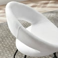 thumbnail image 7 of Nouvelle Upholstered Fabric Dining Chair Set of 2 Black White, 7 of 7