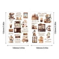 thumbnail image 3 of Ganfancp Tinta de Transferencia de Pet Etiqueta Engomada de La Serie para Una Taza de Café Diy Base Decorativa 5 Liquidación Ventas Hoy Ofertas Prime 2* Pegatinas, 3 of 6
