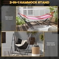 thumbnail image 4 of Outsunny Support de Hamac Pliable, Support de Chaise Hamac 2-en-1 Seulement, Noir, 4 of 10