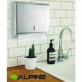 thumbnail image 5 of Horizontal C-Fold/Multi-Fold Paper Towel Dispenser, 10.2 x 4 x 11.2, Brushed Nickel | Bundle of 2, 5 of 8
