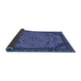thumbnail image 2 of Ahgly Company Indoor Round Abstract Blue Modern Area Rugs, 8' Round, 2 of 4