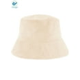 thumbnail image 3 of Deago Winter Bucket Hat for Women Warm Hats Vintage Faux Fur Wool Outdoor Fisherman Cap (Beige), 3 of 6
