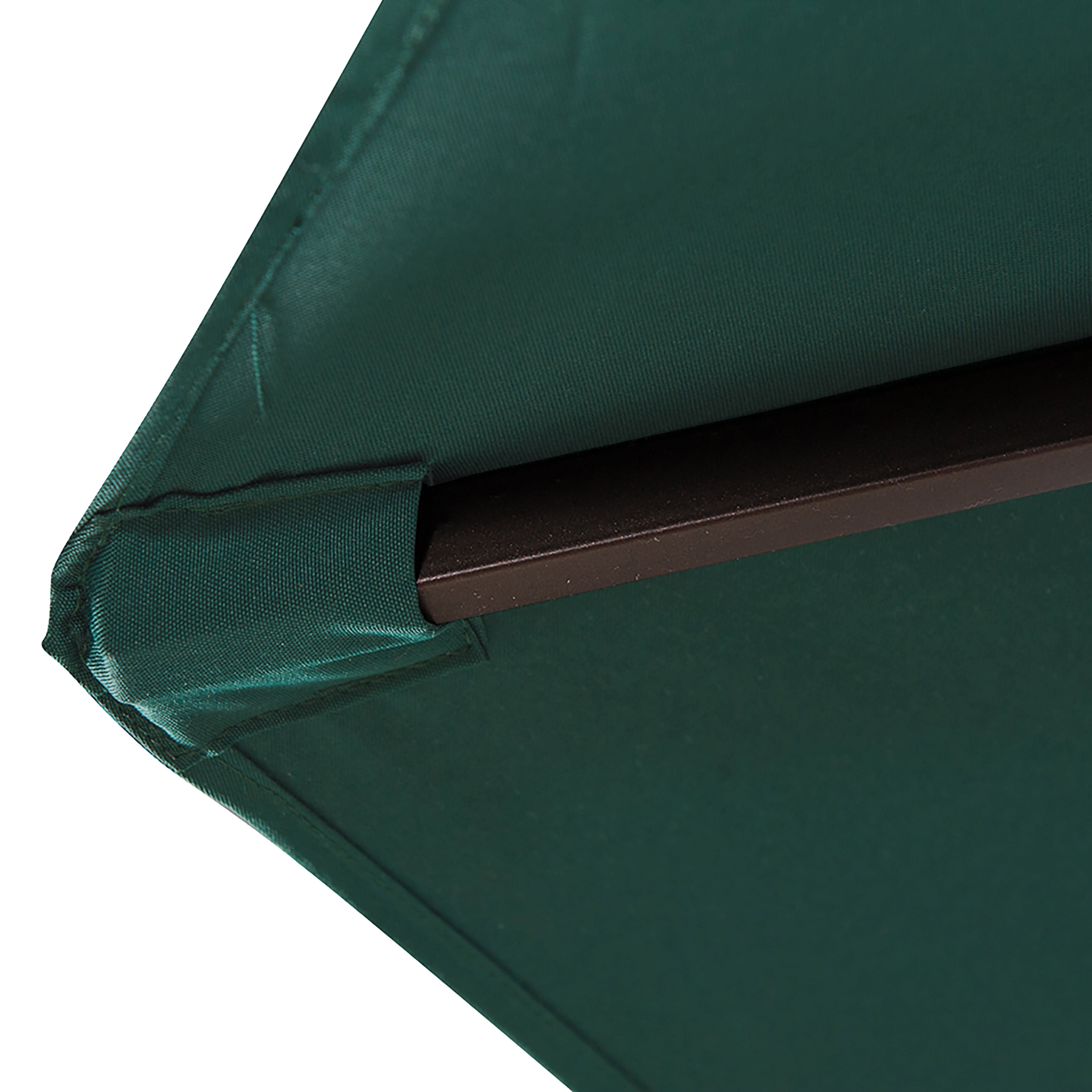 WestinTrends Paolo 9 Ft Patio Umbrella with Base Included, Market Table Umbrella with 20 Inch Fillable Bronze Round Base, Dark Green