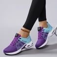 thumbnail image 4 of Rokment Air Cushion Running Shoes for Women Lightweight Comfortable Mesh Tennis Walking Shoes Breathable Mesh Gym Non Slip Work Fashion Sneakers Athletic Casual Dark Purple Size 8.5, 4 of 8