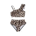 thumbnail image 2 of HAJWOH Girls Bikini Set Swimsuit 2 Piece Quick Dry Cute Girls Bathing Suits Beach Pool Summer Leopard Print Sporty Swimwear, 2 of 6