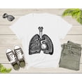 thumbnail image 4 of Human Internal Organs Lungs Heart Upper Body Anatomy Lover T-Shirt Doctor Nurse Gift T Shirt for Men Women Kids Boys Girls Tshirt, 4 of 7