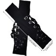 thumbnail image 3 of Yvsxxv Colorful Metal Buckle Punk Fingerless Gloves Casual Arm Warmer, 3 of 7
