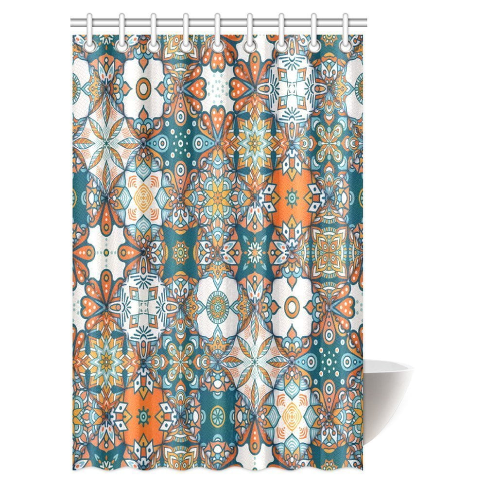 MYPOP Moroccan Decor Shower Curtain, Collection of Moroccan Style