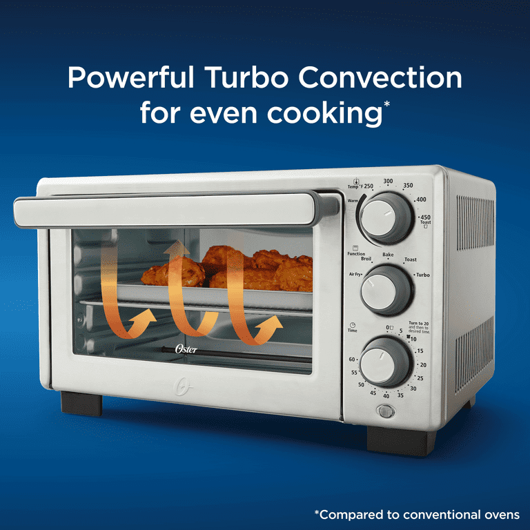 Compact Air Fryer Toaster Oven (Stainless Steel)