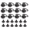 thumbnail image 1 of Unique Bargains Rivets à Tête Boule 6x10mm avec Anneau, Lot de 12 Rivets Boutons, Noir Métallique, 1 of 4