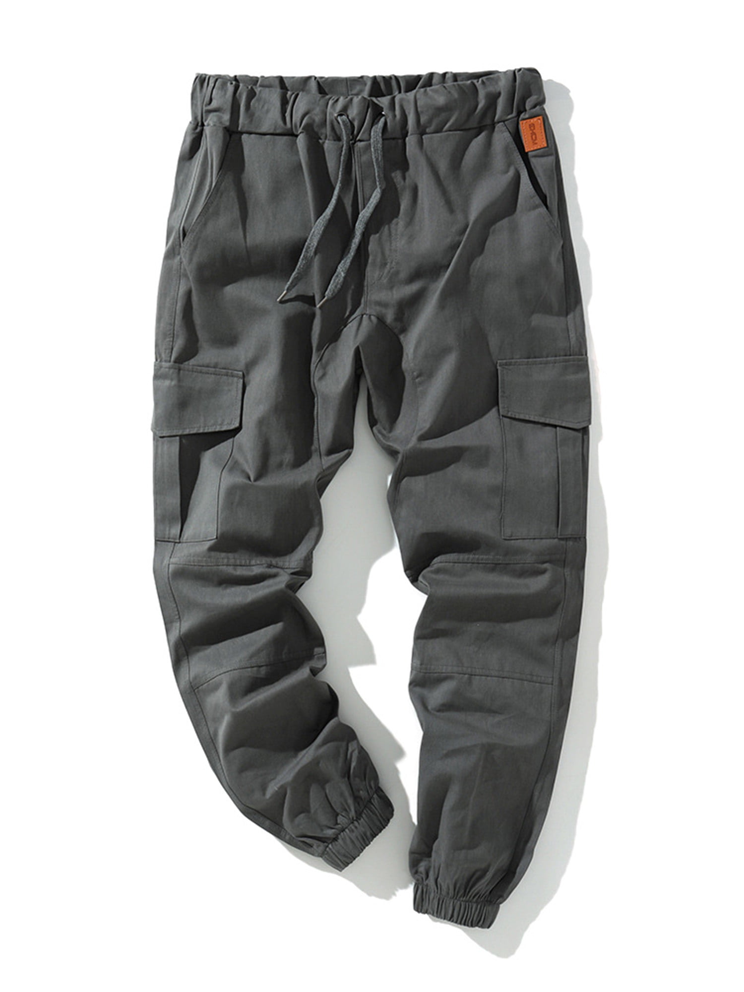 Cotton Tapered Cargo Pants Men Casual 