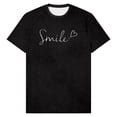 thumbnail image 5 of MEICHEN Women's Heart Graphic T Shirt Casual Short Sleeve Crew Neck Loose Fit Tee Summer Fashion Clothing for Women, 5 of 5
