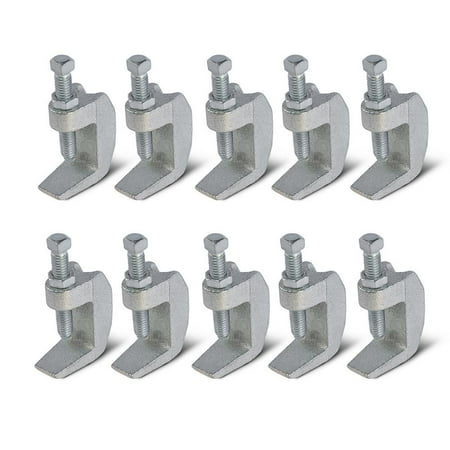 

Highcraft Wide Mouth Beam Clamp for 3/8 in. Threaded Rod in Electro Galvanized Steel (10-Pack)