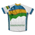 thumbnail image 2 of Karakalpakstan Flag Short Sleeve Cycling Jersey  for Women - Size S, 2 of 3