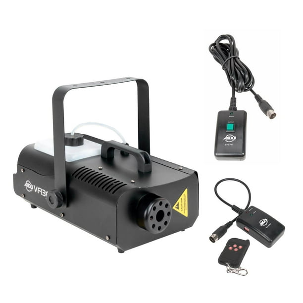 American VF1300 DJ 1300 Watt 2.3 L Tank Mobile Fog Machine w/ Remote  Controls