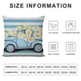 thumbnail image 5 of PRATYUS  Spring Summer Daisy Throw Pillow Covers Home Sweet Home You are My Sunshine Pillowcase Truck Stripe Cushion Cases Cloth Decoration for Farmhouse Sofa Home Car Couch 18x18in, 5 of 5