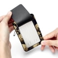 thumbnail image 7 of Square PU Leather 2 Pack Travel Tag - Bag Tag - Suitcase Tag with Privacy Cover and Stainless Steel Ring - Suitable for Travel, Backpack, and Handbag Skull, 7 of 7