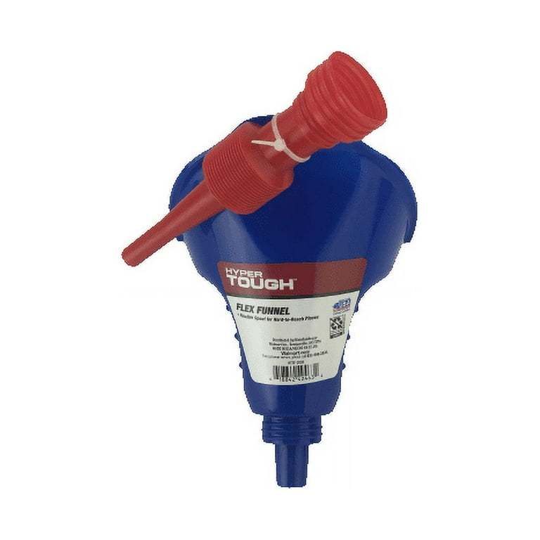 Hyper Tough Plastic Flex Funnel Large Opening Automotive Accessory