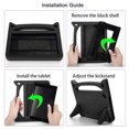 thumbnail image 5 of Case for Amazon Fire 7 Inch Tablet (12th Generation, 2022 Released) - Epicgadget Protective Lightweight Shockproof Kickstand Handle Kids Cover Case + 1 Screen Protector and 1 Stylus (Black), 5 of 5