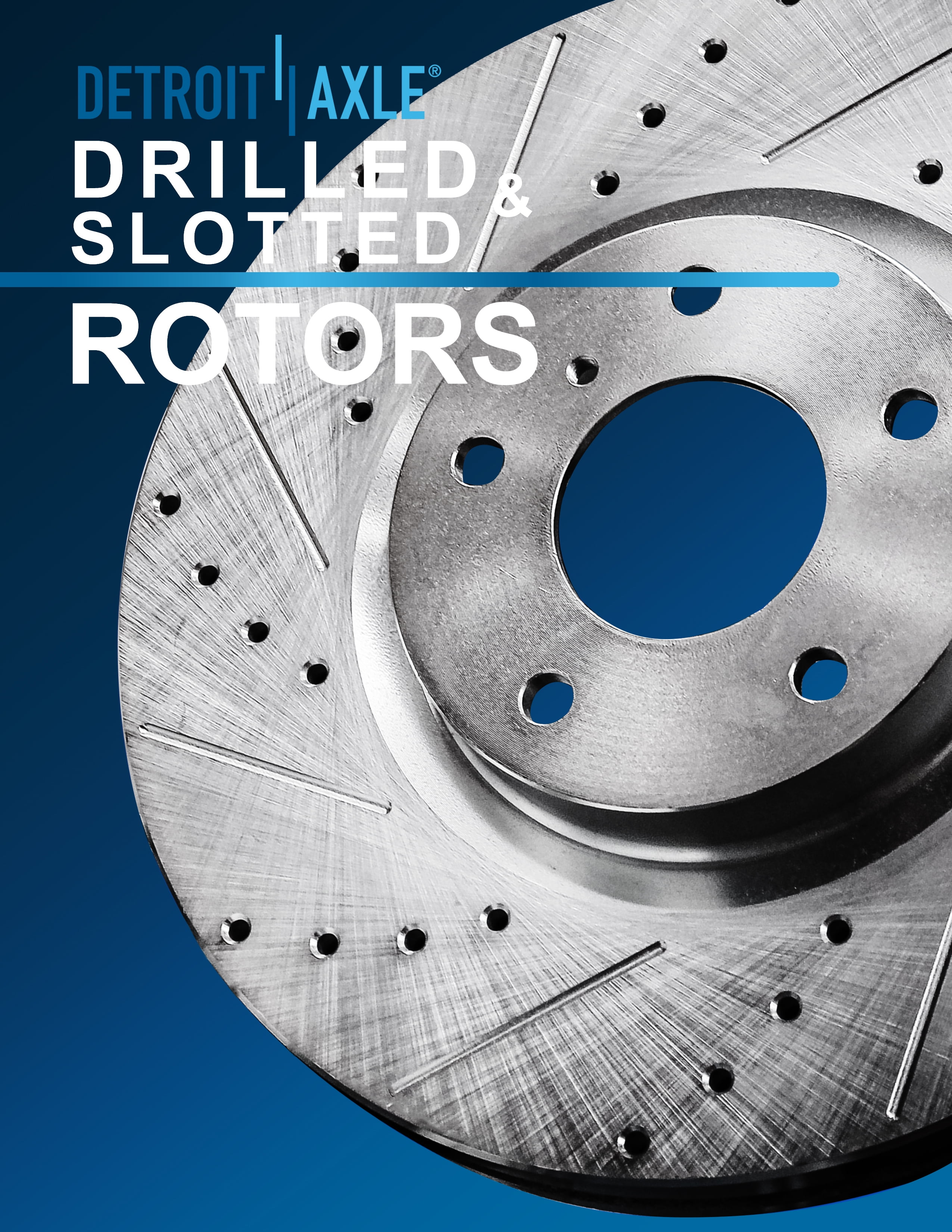 Detroit Axle - 11.65" inch Front Drilled and Slotted Disc Brake Rotors Replacement for 2007-2025 Nissan Altima