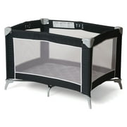 Foundations Sleep 'N Store Portable Playard Crib, Graphite Mod Plaid