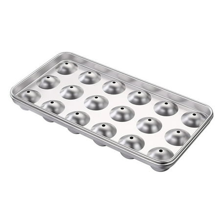 

JULYING Stainless Steel Food Grade Round Ice Ball Tray Spheres Oval Ice Cube Mold Maker with Lid for Party Cocktail Whiskey Tool