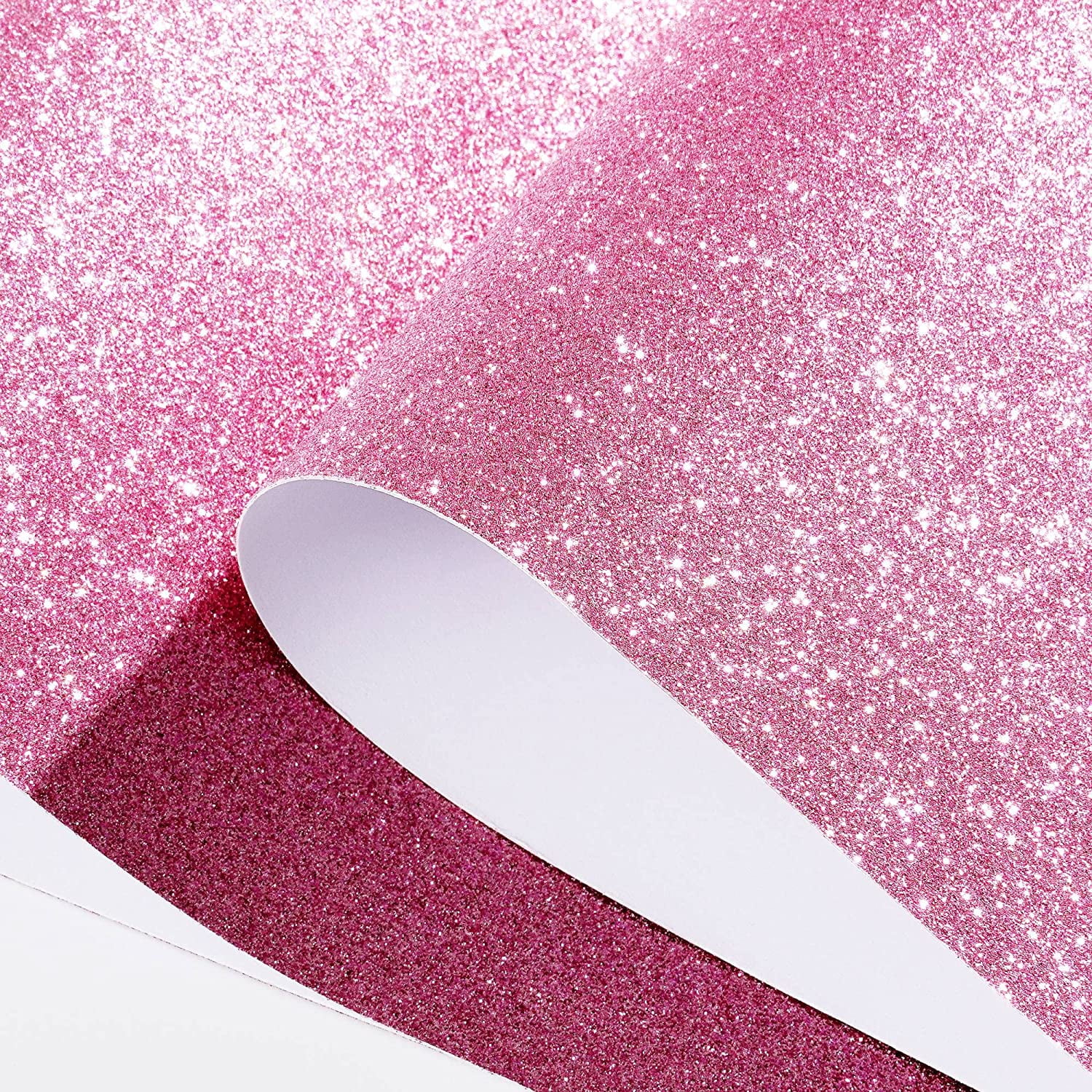 FunStick Sparkly Pink Glitter Cardstock Paper 15.8x78.8 Colored Contact  Paper for Cricut Premium Crafts Self Adhesive for DIY Card Making Gift  Birthday 