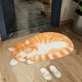 thumbnail image 4 of Djiypn Cute Cat Bath Mat - Fun Bathroom Rug for Cat Lovers, Cute Bathroom Decor, Soft Absorbent Polyester Bath Rug, Machine Washable Funny Bath Mat with Non Slip Rubber Backing, 4 of 8