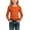 Orange, variant on Maean Girls Long Sleeve Shirts Crewneck Ribbed Casual Stretchy Tops Tees Undershirts for Kids Toddler