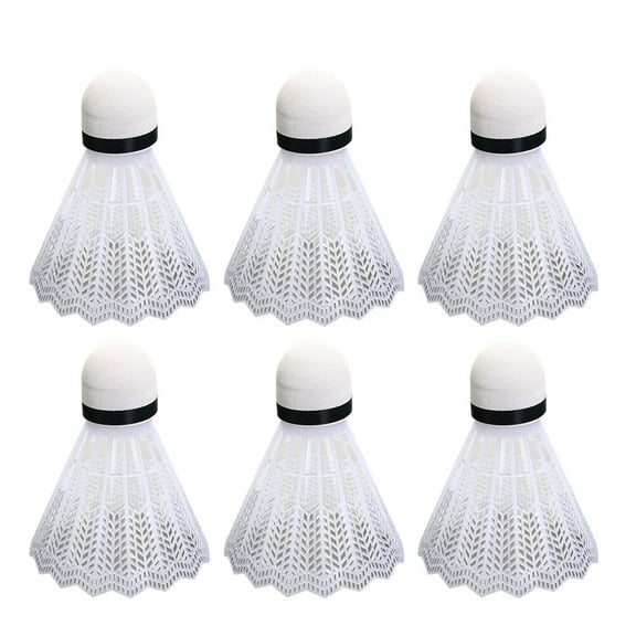 24pcs Plastic Badminton Simple Small Fitness Shuttlecocks for Outdoor (White)