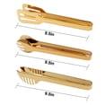 thumbnail image 5 of Iaxsee Paquete De 2 Pinzas Para Ensalada Doradas De Acero Inoxidable De 9 Pulgadas, Antideslizantes Y De Fácil Agarre, Clip De Bloqueo Inteligente, Práctico Utensilio Para Cocinar, Servir Barbacoa, Bu, 5 of 5