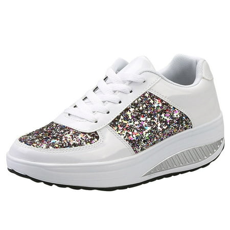 

eczipvz Womens Running Shoes Summer Lightweight Mesh Casual Travel Sneakers Non Slip Sneakers Women (White 5.5)