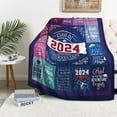 thumbnail image 3 of 2024 Graduation Gifts Blanket 60"X50", Graduation Gifts for Women/Her/Girls/Daughter, Class of 2024 Gifts, Graduate Gifts, High School/College/Masters Degree/Doctorate/PHD Graduation Gifts, 3 of 5
