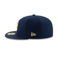 thumbnail image 4 of Captain Marvel Movie Logo Navy New Era 59Fifty Fitted Hat-8 Fitted, 4 of 5