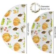 thumbnail image 4 of FMSHPON Mushrooms Fall Leaves Pumpkins Xmas Christmas Tree Skirt Stand Mat for Holiday Party Decoration Indoor Outdoor 36 inches, 4 of 6