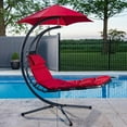 thumbnail image 3 of The Vivere Original Dream Chair™ with Polyester Cushion and Umbrella- Cherry Red, 3 of 6