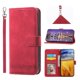 thumbnail image 1 of Funda Tipo Billetera para iPhone 16e Carcasa Abatible con Porta Tarjetas, Bolsillo para Efectivo, Soporte Ajustable, Cierre Magnético y Correa de Muñeca Rojo, 1 of 6