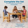 thumbnail image 4 of ECR4Kids Three Rung Ladderback Chair, 14in Seat Height, Kids Furniture, Honey, 2-Pack, 4 of 9