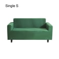 thumbnail image 3 of Solid Color Sofa Cover Elastic Couch Dust-proof Anti-slide Slipcover 1/2/3/4 Seater Covers Protector Full Coverage Green S, 3 of 9