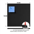 thumbnail image 3 of Al Tablero de Corcho, Paquete de 12 Azulejos de Fieltro para Pared con 100 Chinchetas, Tableros de Corcho Negro para Tablero de Corcho, 3 of 8
