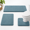 Eggshell Blue-24"x17"+48"x20"+U-Shape 24"x20", variant on Eggshell Blue 24"x17"+48"x20"+U-Shape 24"x20" Microfiber Thick 3 Piece Bathroom Rug Set