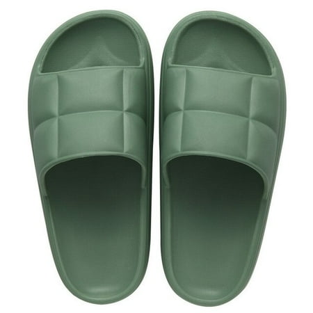 

QWZNDZGR Tik Tok Hot Sale Summer Anti-Slip Beach Slippers Women Thick Bottom Indoor Sandal Men EVA Bathroom Unisex Slides Shoe