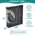 thumbnail image 5 of Birds Trees with Moon 3 Ring Binders 1.5 inch Hardcover File Folders with Interior Pockets A4 Size Organizer for School Office Hospital Set of 2, 5 of 8