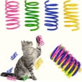 thumbnail image 1 of Cat Toys AGYM Coloridos muelles de plástico para gatos, 30 unidades, 1 of 6