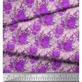 thumbnail image 3 of Soimoi Rayon Fabric Curve Diamond & Autumn Leaves Fabric Prints By Yard 56 Inch Wide, 3 of 3