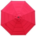 thumbnail image 6 of Abble Outdoor 9ft Patio 4 Tier Fashion Umbrella with Crank and Tilt - Red, 6 of 6