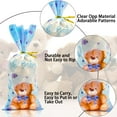 thumbnail image 3 of 100Pack Bear Treats Cellophane Bags Baby Shower Favor Bags Blue Teddy Treat Bags with 100 Gold Twist Ties for Baby Shower Birthday Party, 3 of 7